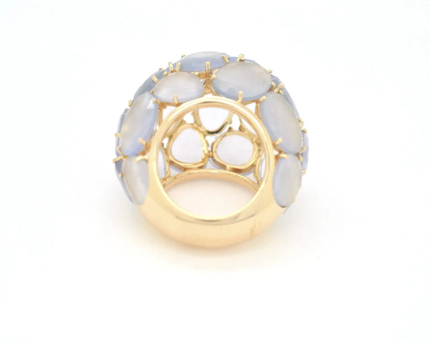 Bague Pomellato Capri - Bague en or jaune 18 ct et calcédoine 58 Facettes 13192