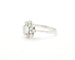 Bague Bague en or blanc 18 ct avec diamant central 0,56 ct et pavé 58 Facettes 13024