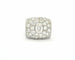 Bague 50 Bague bandeau en or blanc 18 ct avec diamants 3,31 ct 58 Facettes 9497