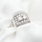 Bague Bague jonc en or blanc 18 ct avec diamants 1,64 ct 58 Facettes 14564
