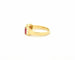 Bague Bague en or jaune 18 kt avec rubis et diamants 58 Facettes 9879