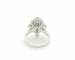 Bague Bague en or blanc 18 ct avec saphir 2,50 ct et diamants 1,50 ct 58 Facettes 7412