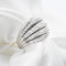 Bague Bague bandeau en or blanc 18 ct et diamants 0,76 ct 58 Facettes 17368