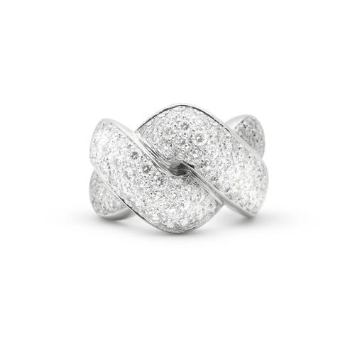 Bague Recarlo - Bague en or blanc 18 ct avec diamants 2 carats 58 Facettes 14513