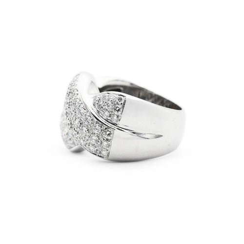 Bague Recarlo - Bague en or blanc 18 ct avec diamants 2 carats 58 Facettes 14513