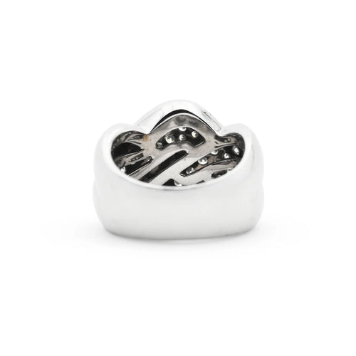 Bague Recarlo - Bague en or blanc 18 ct avec diamants 2 carats 58 Facettes 14513