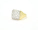 Bague Bague en or jaune 18 ct pavée de diamants 0,96 ct 58 Facettes 12984