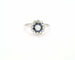 Bague Bague en or blanc sertie de saphirs et de diamants 58 Facettes 12031