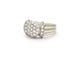 Bague Bague en or blanc 18 ct pavée de diamants 0,60 ct 58 Facettes 4719