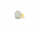 Bague Bague en or jaune sertie de diamants 58 Facettes 5733