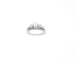 Bague Bague en or blanc 18 ct et platine avec diamant taille princesse 58 Facettes 14085