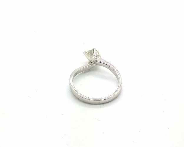 Bague Bague solitaire - Diamant 0,56 ct en or blanc 18 ct 58 Facettes 6448