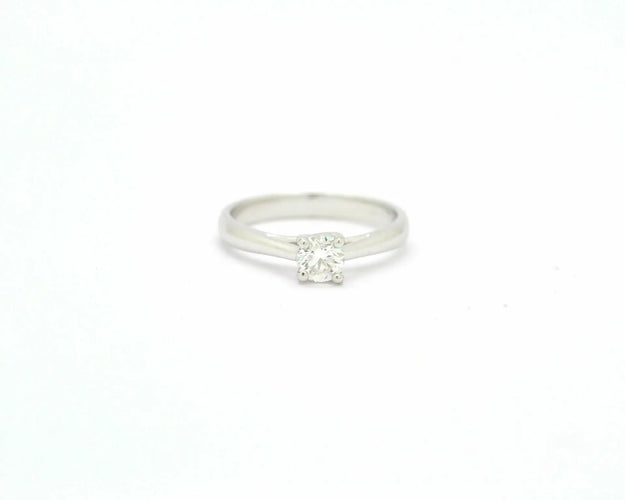 Bague Bague solitaire 0,41 ct en or blanc 18 ct et diamant 58 Facettes 9780