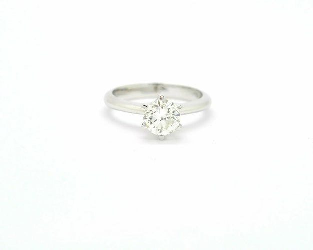 Bague 53 Bague solitaire - Diamant 1,18 ct en or blanc 18 ct 58 Facettes 9903