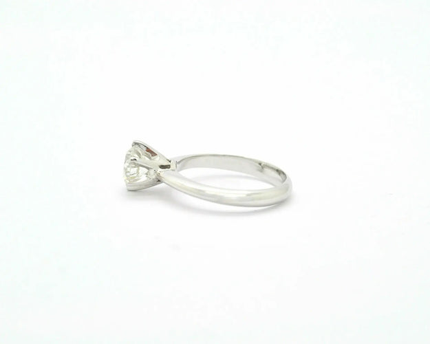 Bague 53 Bague solitaire - Diamant 1,18 ct en or blanc 18 ct 58 Facettes 9903