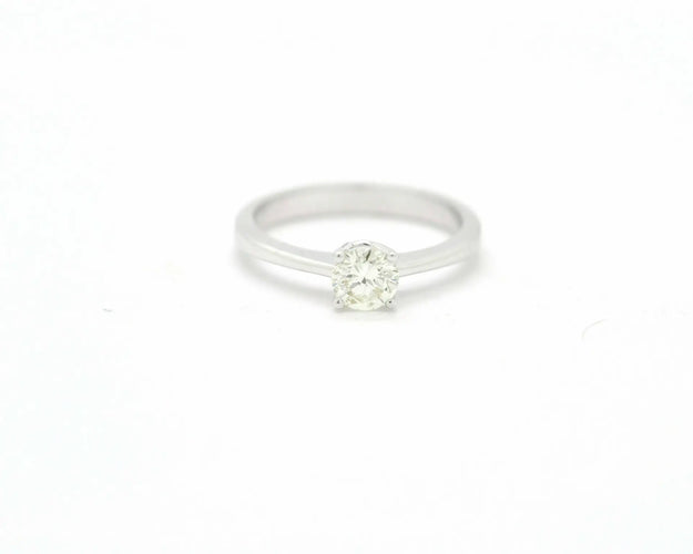 Bague Bague solitaire - Diamant 0,53 ct en or blanc 18 kt 58 Facettes 8701