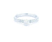 Bague 52 Glamira Alegra - Bague en or blanc 18 carats et diamants 58 Facettes 8072