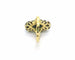 Bague Bague en or jaune 18 ct et argent avec perle, saphirs et diamants 58 Facettes 6491