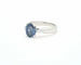 Bague 55 Bague en or blanc 18 ct avec saphir 2,55 ct et diamants 58 Facettes 10523