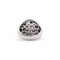Bague Bague chevalière pavée de diamants en or blanc 18 kt 58 Facettes 7242