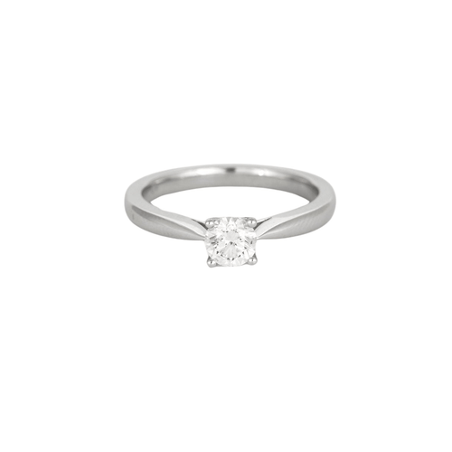 Bague 53 Solitaire en or blanc diamant 58 Facettes 300495