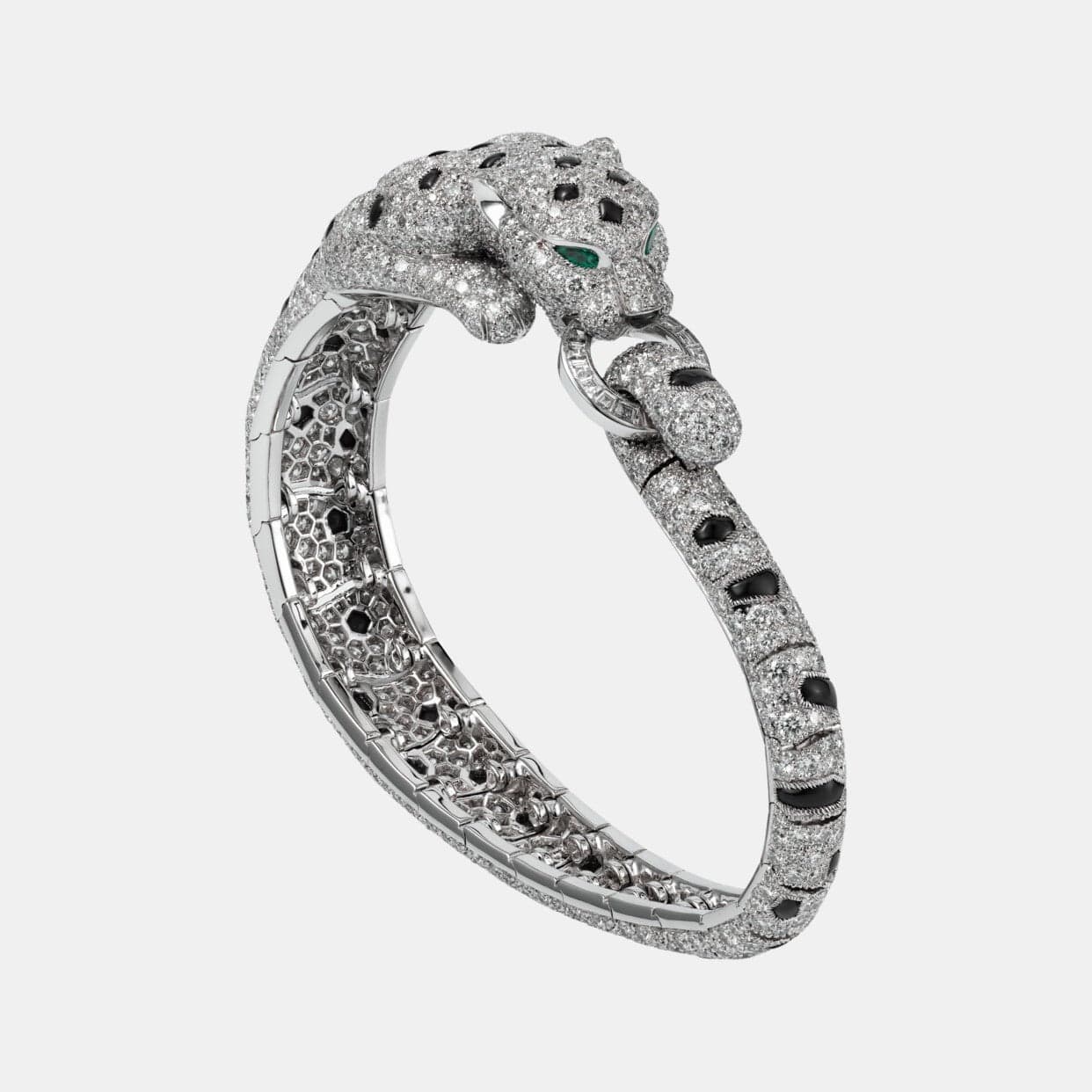 Bracelet Panthère Platine Diamant