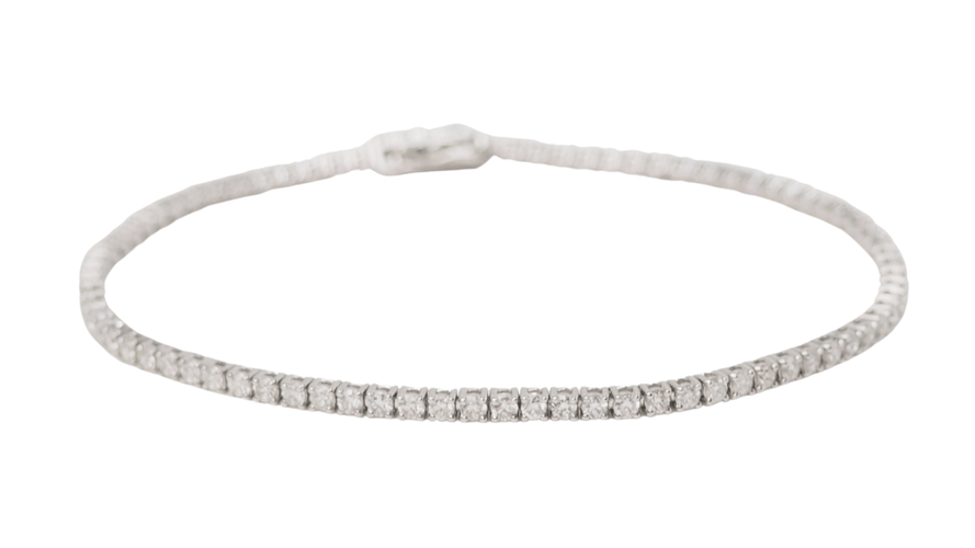 Bracelet Bracelet rivière en or gris et diamants 2,04cts 58 Facettes 31633