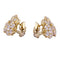 Boucles d'oreilles Van Cleef & Arpels Snowflake - Boucles d’oreilles en or jaune et diamants 58 Facettes 33554