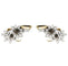 Boucles d'oreilles Edelweiss - Boucles d’oreilles clip en or jaune, platine et diamants 58 Facettes 29984