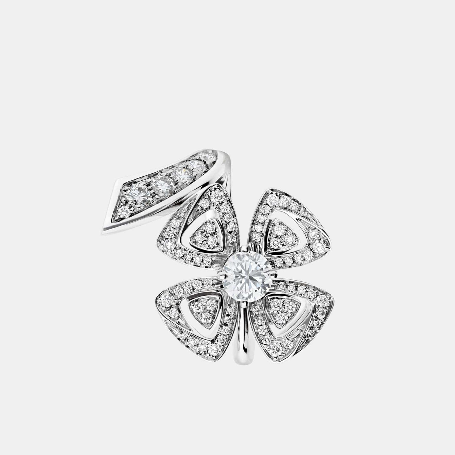 Bague Fiorever Or blanc Diamant 0.67ct