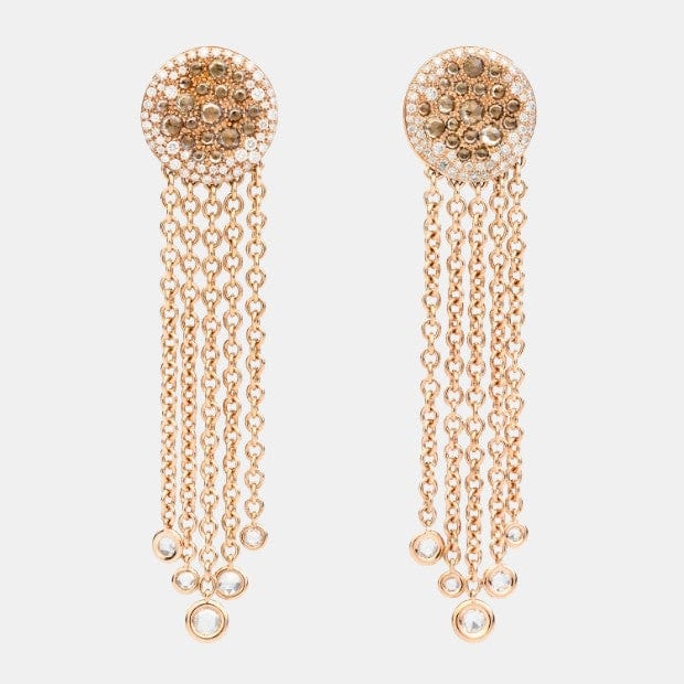 Boucles d'oreilles Sabbia Or rose Diamant 2ct