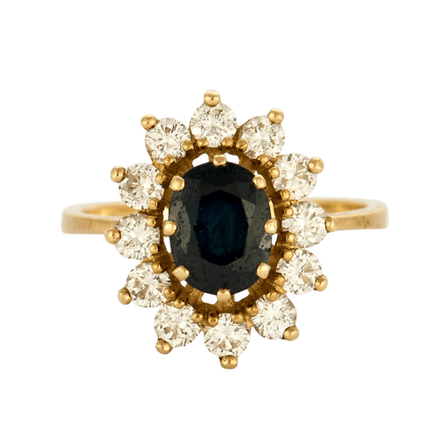 Bagues 54 Bague marguerite, saphir et diamants 58 Facettes DV0726-9-54-3