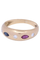 Bague Bague Jonc - Rubis, saphir et diamants 58 Facettes 082811