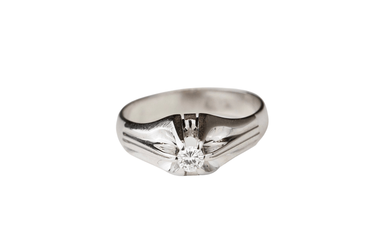 Bague 60 Bague Or blanc Diamant 58 Facettes