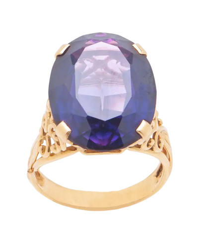 Bague 57 Améthyste multicolore - Bague cocktail en or jaune et améthyste 58 Facettes BO220341/AMETHYSTEMULTICOLORE