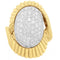 Bague 52 Bague solitaire en or jaune 18 carats et diamants taille brillant 58 Facettes 61E00002