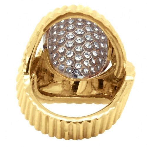Bague 52 Bague solitaire en or jaune 18 carats et diamants taille brillant 58 Facettes 61E00002