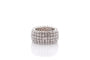 Bague 55 Bague en or blanc 18k sertie de diamants 58 Facettes 26760dv
