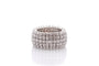 Bague 55 Bague en or blanc 18k sertie de diamants 58 Facettes 26760dv