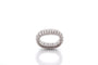 Bague 55 Bague en or blanc 18k sertie de diamants 58 Facettes 26760dv