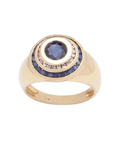 Bague 55 Mariage Saphirs et Diamants - Bague en or jaune 18K 58 Facettes BO230015/MariageSaphirsetDiamants