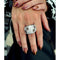 Bague 57 Bague en or gris 18 carats sertie de diamants blancs et bruns 58 Facettes 61E00366