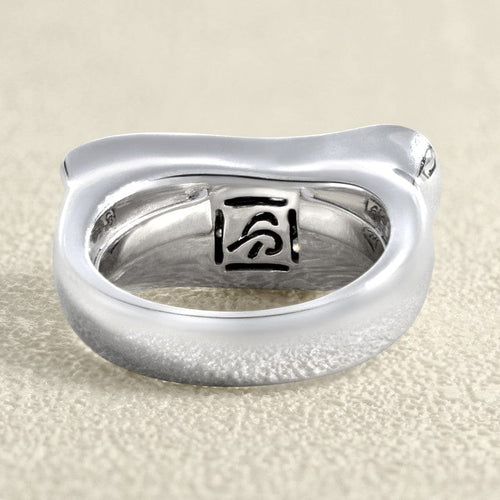 Bague 54 Bague de cocktail en or gris 18 carats et diamants 58 Facettes 61E00276