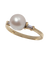 Bague 55 Allure - Bague en or jaune 18 carats avec perle et diamants 58 Facettes BO220424/ALLUREENBAGUETTES