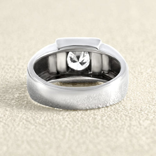 Bague 54 Bague alliance en platine 950 avec diamant rond 0,70 ct 58 Facettes 61000373