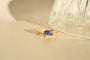 Ring 50 Marquise-shaped ring in 18-carat yellow gold and sapphire 58 Facettes 3779