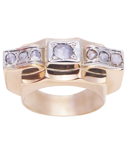 Bague 51 Tank Art déco - Bague tank en or 18k et diamants 58 Facettes BO200084/TANKARTNOUVEAU