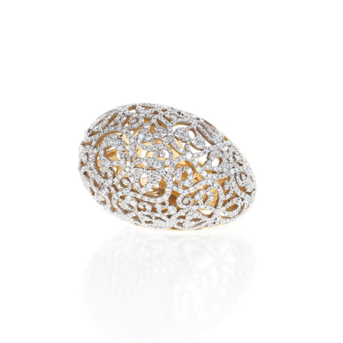 Bague 54 Pomellato Arabesque - Bague en or rose 18k et diamants 58 Facettes 2.18494