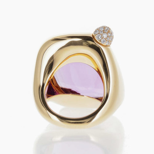 Bague 53 Pomellato Ritratto - Bague en or rose 18 carats et améthyste 58 Facettes 2.18496