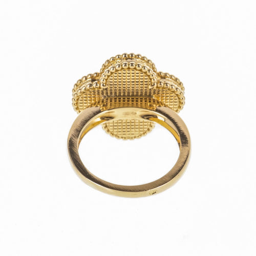 Bague 55 Van Cleef & Arpels Magic Alhambra - Bague en or jaune et malachite 58 Facettes 2.19275